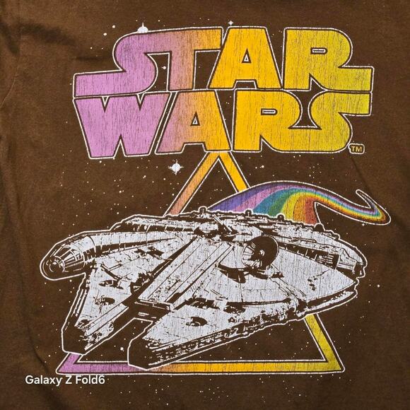Brown Star Wars millennium falcon t-shirt size medium - Picture 2 of 6